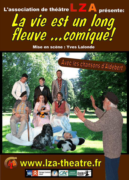 affiche la vie est un long fleuve comique