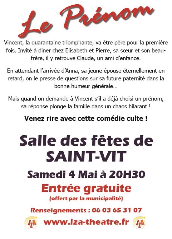 Affiche Le Prénom