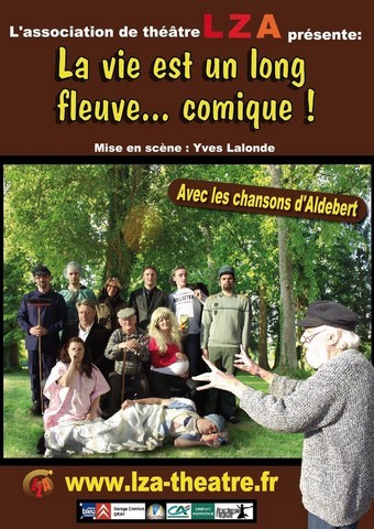 affiche la vie est un long fleuve comique