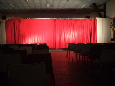rideau rouge